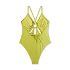 Women's Ring Front Cut Out One Piece Swimsuit - Wild Fable™ Green -Trendy Wear Women Store GUEST 008223ef e950 4dd6 be6e 1c6dd4ee79bb