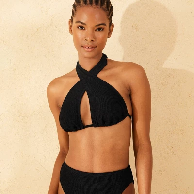 Women's Pucker Textured Multiway Triangle Bikini Top - Wild Fable™ 5 Women's Pucker Textured Multiway Triangle Bikini Top - Wild Fable™ - Image 5