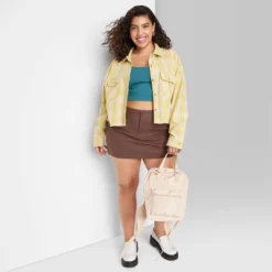 Women's Long Sleeve Cropped Button-Down Shirt - Wild Fable™ -Trendy Wear Women Store GUEST 053052c0 07fb 4ada 907c 9792dbfe2e2d