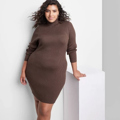 Women's Long Sleeve Bodycon Mini Sweater Dress - Wild Fable™ 4 Women's Long Sleeve Bodycon Mini Sweater Dress - Wild Fable™ - Image 4