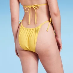 Women's Side-Tie Ultra High Leg Adjustable Coverage Bikini Bottom - Wild Fable™ Yellow -Trendy Wear Women Store GUEST 0760c704 042b 4747 a2aa 79d80eb73699