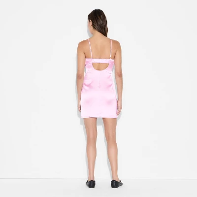 Women's Satin Bow Mini A-Line Dress - Wild Fable™ 2 Women's Satin Bow Mini A-Line Dress - Wild Fable™ - Image 2