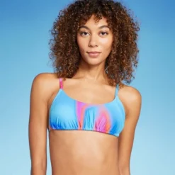 Women's Tunnel Front Bralette Bikini Top - Wild Fable™ Blue Marble Print -Trendy Wear Women Store GUEST 16df0405 abdc 4e39 97f7 b50bdaaf908c