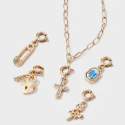 Build Your Own Cross And Rose Charm Necklace - Wild Fable™ Gold -Trendy Wear Women Store GUEST 17c07112 0fb4 44b3 afad 8fbc118838fb