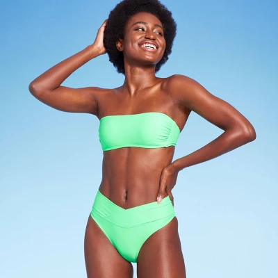 Women's Crossover High Leg Cheeky Mid-Rise Bikini Bottom - Wild Fable™ 15 Women's Crossover High Leg Cheeky Mid-Rise Bikini Bottom - Wild Fable™ - Image 15