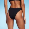 Women's Pucker Textured Extra Cheeky Extra High Leg Bikini Bottom - Wild Fable™