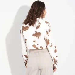 Women's Twill Utility Crop Shirt - Wild Fable™