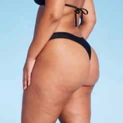 Women's Scoop Front Extra High Leg Thong Bikini Bottom - Wild Fable™ Black -Trendy Wear Women Store GUEST 2366aa18 d171 4622 a3cd b814f337b15d