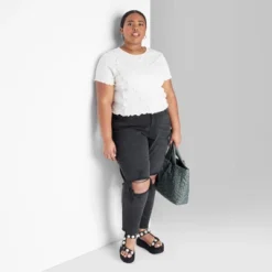 Women's Super-High Rise Curvy Tapered Jeans - Wild Fable™ Black Wash -Trendy Wear Women Store GUEST 24f96f62 0047 4c1e 8c67 0ab7ebc7c0e7