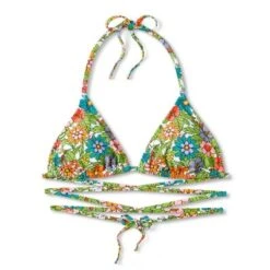 Women's Triangle Wrap Bikini Top - Wild Fable™ Multi Floral Print -Trendy Wear Women Store GUEST 2567a1a9 cccf 4cce a71c afd944a44bf1