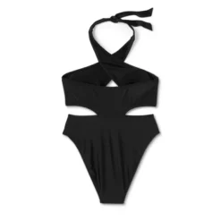 Women's Cross Front Halter One Piece Swimsuit - Wild Fable™ -Trendy Wear Women Store GUEST 2704cf92 6417 4a90 9b68 7e7fc50b6764