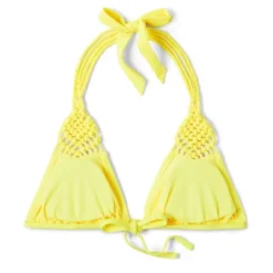 Women's Macrame Detail Triangle Bikini Top - Wild Fable™ Yellow -Trendy Wear Women Store GUEST 2993163f 84d5 494c 82fb 6f3a06690dc9