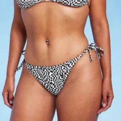 Women's Side-Tie Adjustable Coverage Ultra High Leg Bikini Bottom - Wild Fable™ Black/White Check Print 9 Women's Side-Tie Adjustable Coverage Ultra High Leg Bikini Bottom - Wild Fable™ Black/White Check Print -Trendy Wear Women Store GUEST 2b6d2e3c 2b0c 4760 a66c bddcee8465d0