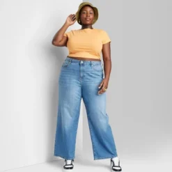 Women's Super-High Rise Wide Leg Baggy Jeans - Wild Fable™ Blue Wash -Trendy Wear Women Store GUEST 2ef050c9 2a87 40e7 82c9 96a0b832406c
