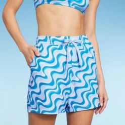 Women's 5" Board Swim Shorts - Wild Fable™ Multi Blue Swirl Print -Trendy Wear Women Store GUEST 31d50ee2 833a 4bc7 ab94 e162d7befcf4