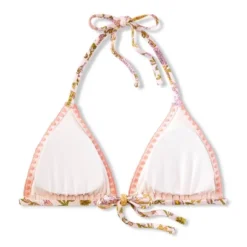 Women's Embroidered Detail Triangle Bikini Top - Wild Fable™ Multi Floral Print -Trendy Wear Women Store GUEST 33a0764d 2fc3 4a23 b114 590db334e553