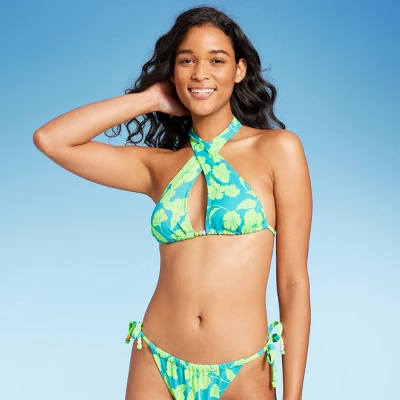 Women's Bead Detail U-Neck Multi-Way Bralette Bikini Top - Wild Fable™ Multi Tropical Print 5 Women's Bead Detail U-Neck Multi-Way Bralette Bikini Top - Wild Fable™ Multi Tropical Print - Image 5