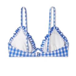 Women's Ruffle Trim Textured Underwire Bikini Top - Wild Fable™ Cobalt Blue Gingham Print 13 Women's Ruffle Trim Textured Underwire Bikini Top - Wild Fable™ Cobalt Blue Gingham Print -Trendy Wear Women Store GUEST 34d83ec2 e761 4dfb b894 8b67bea65070