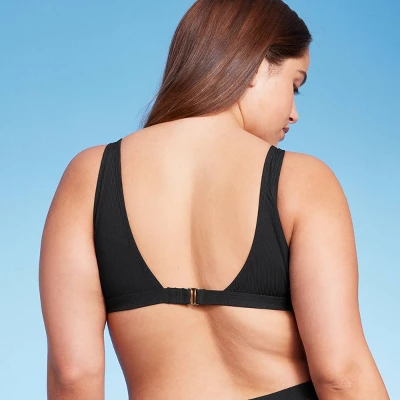 Women's Ribbed Scoop Bralette Bikini Top - Wild Fable™ 4 Women's Ribbed Scoop Bralette Bikini Top - Wild Fable™ - Image 4