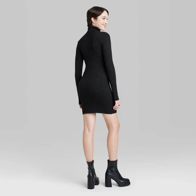 Women's Long Sleeve Bodycon Mini Sweater Dress - Wild Fable™ 2 Women's Long Sleeve Bodycon Mini Sweater Dress - Wild Fable™ - Image 2