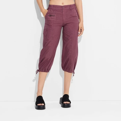 Women's Utility Cargo Capri Pants - Wild Fable™ 1 Women's Utility Cargo Capri Pants - Wild Fable™