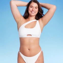 Women's Cut Out One Shoulder Bikini Top - Wild Fable™ -Trendy Wear Women Store GUEST 49cc38b1 8582 4ab0 a85a 4d527cba5621