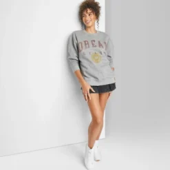 Women's Oversized Dream State Graphic Sweatshirt - Wild Fable™ Heather Gray -Trendy Wear Women Store GUEST 4b8b0ba6 8ea4 4530 b679 6cdd3acd808a