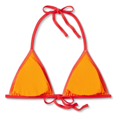 Women's Triangle Bikini Top - Wild Fable™ Orange Ombre Print 6 Women's Triangle Bikini Top - Wild Fable™ Orange Ombre Print - Image 6
