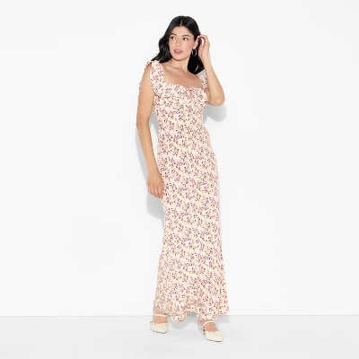 Women's Flounce Sleeve Maxi Empire Waist Dress - Wild Fable™ 1 Women's Flounce Sleeve Maxi Empire Waist Dress - Wild Fable™