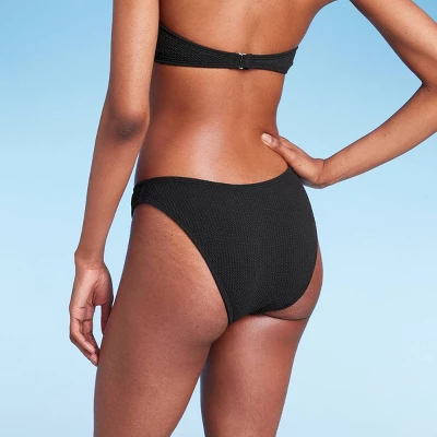 Women's Pucker Textured High Leg Cheeky Bikini Bottom - Wild Fable™ 1 Women's Pucker Textured High Leg Cheeky Bikini Bottom - Wild Fable™