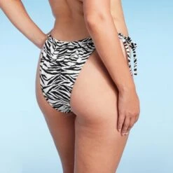 Women's Ultra High Leg Adjustable Coverage Bikini Bottom - Wild Fable™ Black/White Zebra Print -Trendy Wear Women Store GUEST 55475be5 b589 490a 8910 4988187b2451