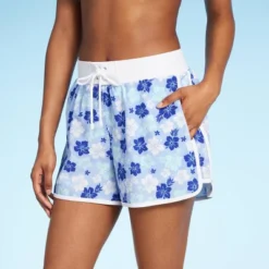 Women's 4" Inseam High Waist Lace-Up Board Shorts - Wild Fable™ Blue Floral Print 9 Women's 4" Inseam High Waist Lace-Up Board Shorts - Wild Fable™ Blue Floral Print -Trendy Wear Women Store GUEST 5597a22c 8312 4f78 b6eb 8eb592e1b60b