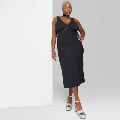 Women's Lace Detail Slip Midi Dress - Wild Fable™ 6 Women's Lace Detail Slip Midi Dress - Wild Fable™ - Image 6