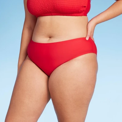 Women's Medium Coverage Bikini Bottom - Wild Fable™ Red 5 Women's Medium Coverage Bikini Bottom - Wild Fable™ Red - Image 5