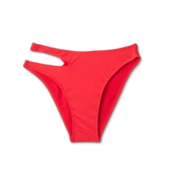 Women's Side Cut Out Mid-Rise High Leg Cheeky Bikini Bottom - Wild Fable™ Red -Trendy Wear Women Store GUEST 56697d2a 7a4c 42e5 8532 65691f55aa41
