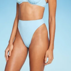 Women's Ribbed High Leg Cheeky High Waist Bikini Bottom - Wild Fable™ -Trendy Wear Women Store GUEST 569ac96d 7688 4bed 93d2 d5e67d784a2c