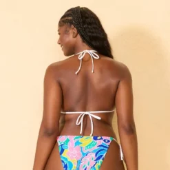 Women's Textured Floral Medium Coverage Bikini Top - Wild Fable™ Blue/Pink -Trendy Wear Women Store GUEST 56fb36d3 f16a 436b 9af3 27d4fd4e51a9