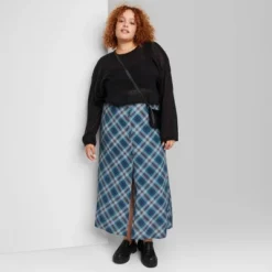 Women's Button-Front Printed Midi Skirt - Wild Fable™ -Trendy Wear Women Store GUEST 5b978f5e a531 4a43 a1c0 241fdd91cb7a