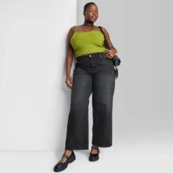 Women's Super-High Rise Wide Leg Baggy Jeans - Wild Fable™ Black Wash -Trendy Wear Women Store GUEST 5c0eec36 b46d 4919 afb4 f439da56bd32