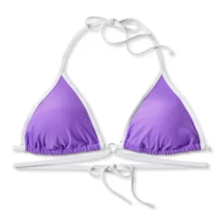 Women's Strappy Ring Front Triangle Bikini Top - Wild Fable™ Purple -Trendy Wear Women Store GUEST 5f56dfab 7037 4c4c b6db a03205c010ad