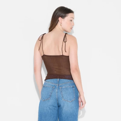 Women's Squareneck Tie-Tank Pullover Sweater - Wild Fable™ 2 Women's Squareneck Tie-Tank Pullover Sweater - Wild Fable™ - Image 2