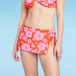 Women's Cinch Side Skirt Cover Up - Wild Fable™ Orange/Pink Tropical Print 10 Women's Cinch Side Skirt Cover Up - Wild Fable™ Orange/Pink Tropical Print -Trendy Wear Women Store GUEST 61a722e9 5af5 4e19 88ba b77659b3be4e