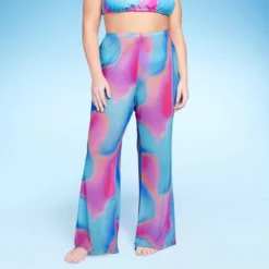 Women's Mesh Cover Up High Waist Flare Pants - Wild Fable™ -Trendy Wear Women Store GUEST 62cc8c9e 0499 4d88 9f42 fef4e11b87db