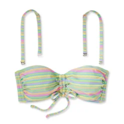 Women's Striped Sparkle Low Coverage Bandeau Bikini Top - Wild Fable™ Green -Trendy Wear Women Store GUEST 67ed3503 309d 4fb2 8291 f007f0b8afaa
