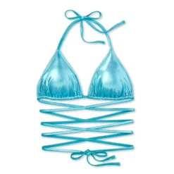 Women's Foil Triangle Bikini Top - Wild Fable™ Teal Green -Trendy Wear Women Store GUEST 6a63d0ee ccfa 4c0b b76d 350dee425e43