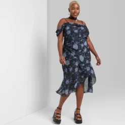 Women's Asymmetrical Midi Dress - Wild Fable™ -Trendy Wear Women Store GUEST 6d98e366 25eb 49b3 a7e1 ab4e431e0a0b