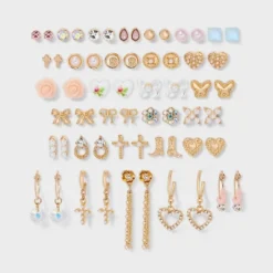Butterfly Bows And Boots Multi Earring Set 30pc - Wild Fable™ Gold -Trendy Wear Women Store GUEST 70c84428 ee74 4695 8d6e e062498ac239