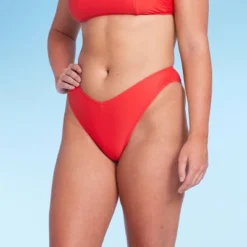 Women's Low-Rise Super Cheeky Extra High Leg Bikini Bottom - Wild Fable™ Red -Trendy Wear Women Store GUEST 72ba8aa6 94b2 48b6 be2f 44104bec0e6f
