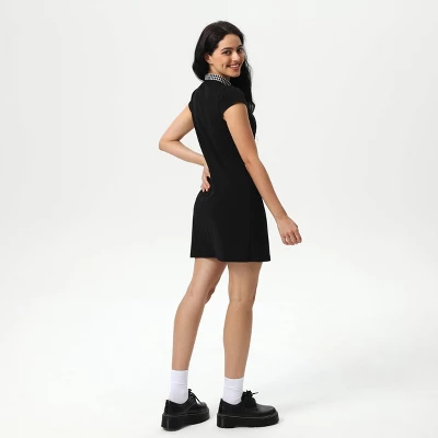 Women's Cap Sleeve Knit Mini Dress - Wild Fable™ Black