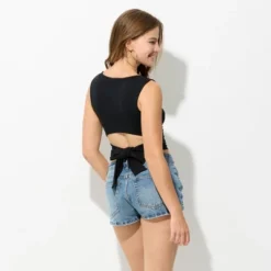 Women's Back Bow Tie Tank Top - Wild Fable™